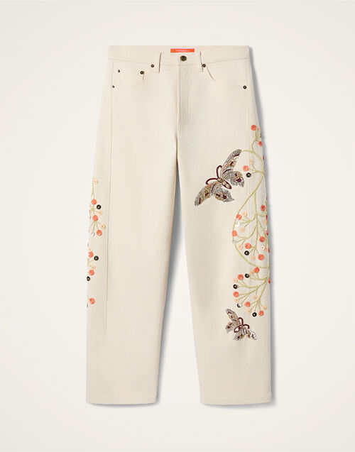 La DoubleJ The Barrel Jean Solid Ecru TRO0198DEN001SOLIDBR05