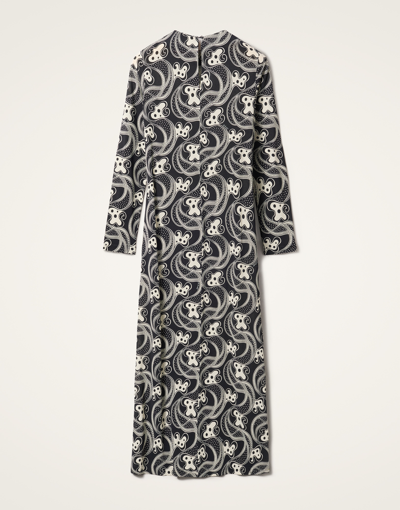 La DoubleJ Long Sleeve Swing Dress La DoubleJ Long Sleeve Swing Dress Aperol Black & White DRE0831JER027APE01BL03