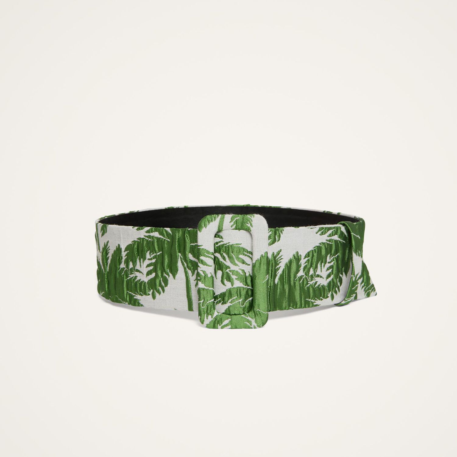 La Doublej Palm-tree Print Belt