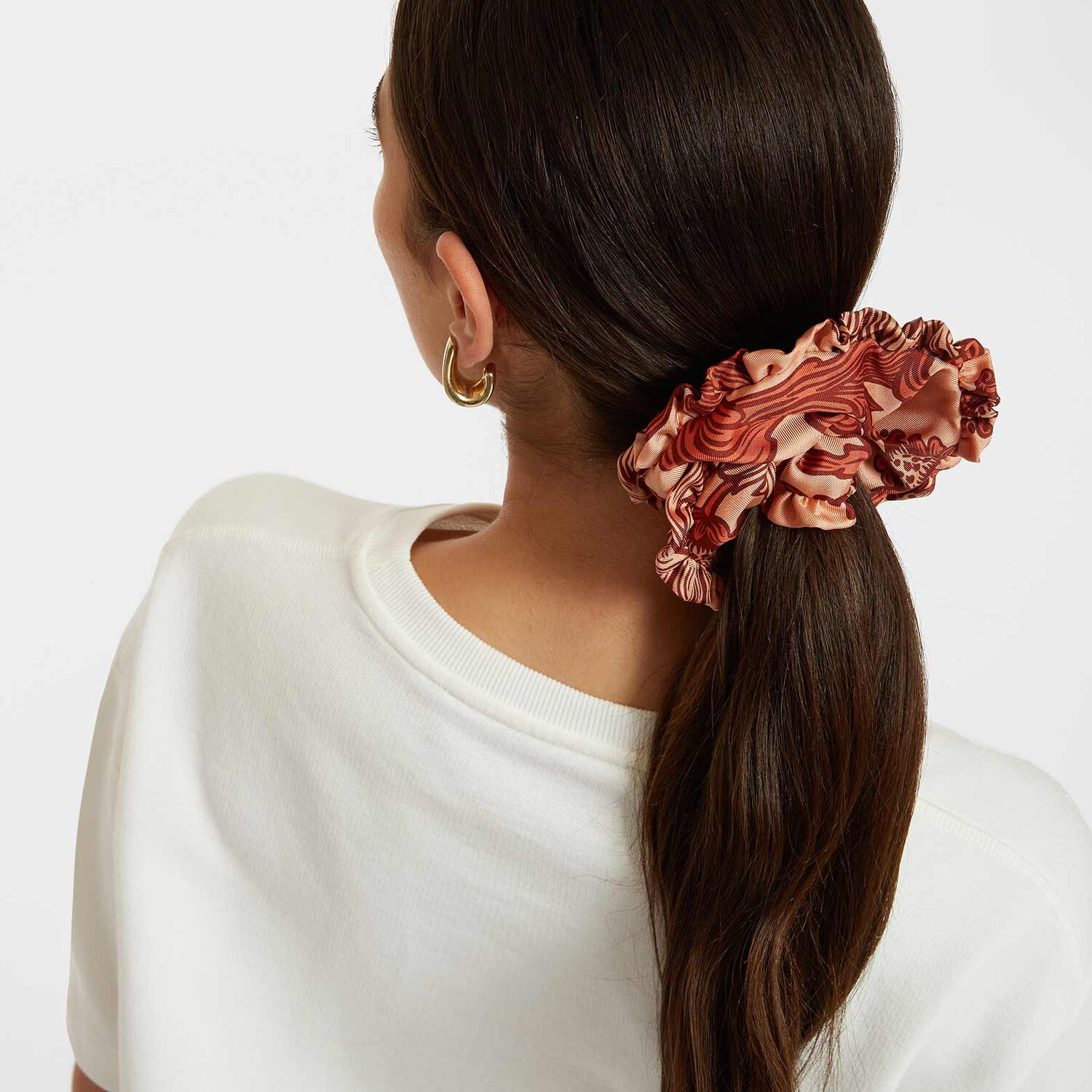 Shop La Doublej Scrunchie In Reef Pale Pink