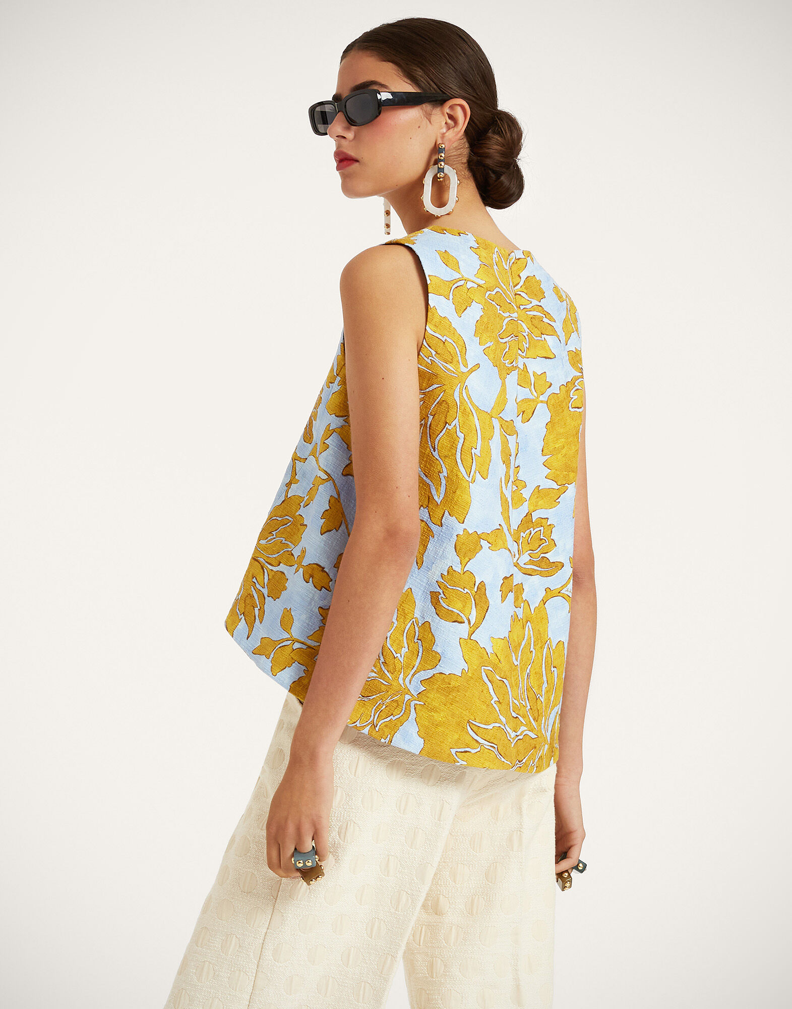 La DoubleJ La Scala Top Tangle Light Blue TOP0016COT005TAN01BU01