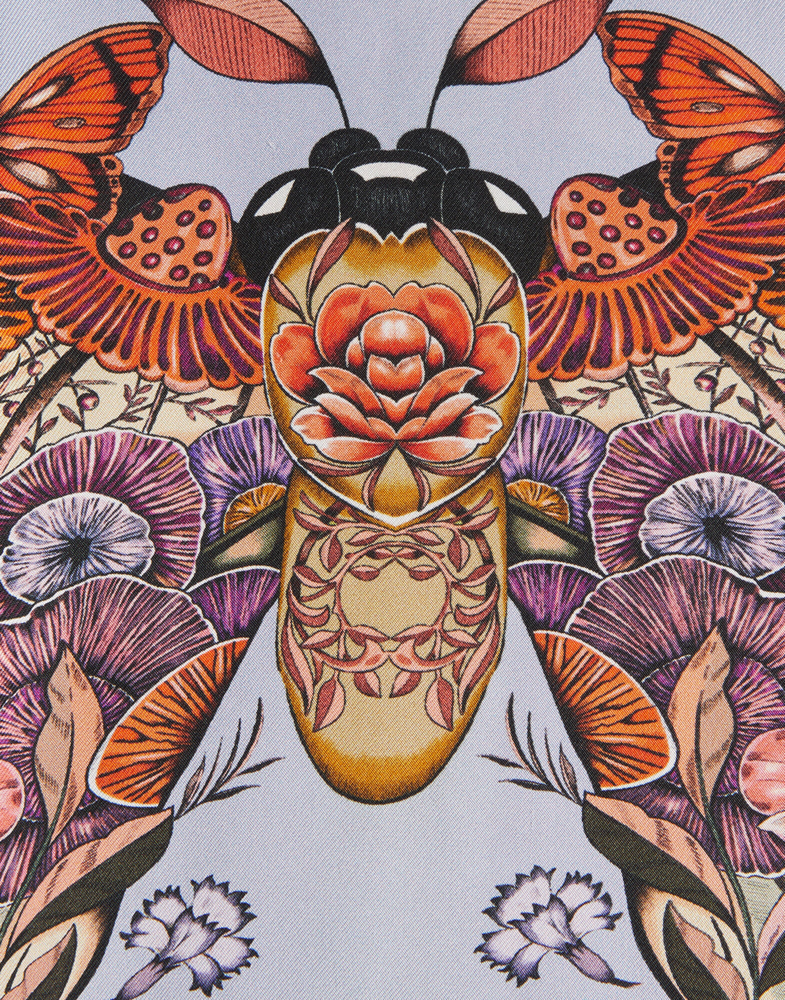 La DoubleJ Scarf Skirt Mariposa Plac&eacute;e Celeste SKI0160SIL006MAR07BU12