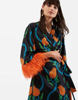 La DoubleJ Boudoir Dress &#40;With Feathers&#41;  DRE0301SIL001MEL0003
