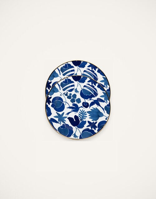 La DoubleJ Dessert Plate Set of 2 La DoubleJ Dessert Plate Set of 2 Wildbird Blu/Bianco DIS0023CER001CER0018