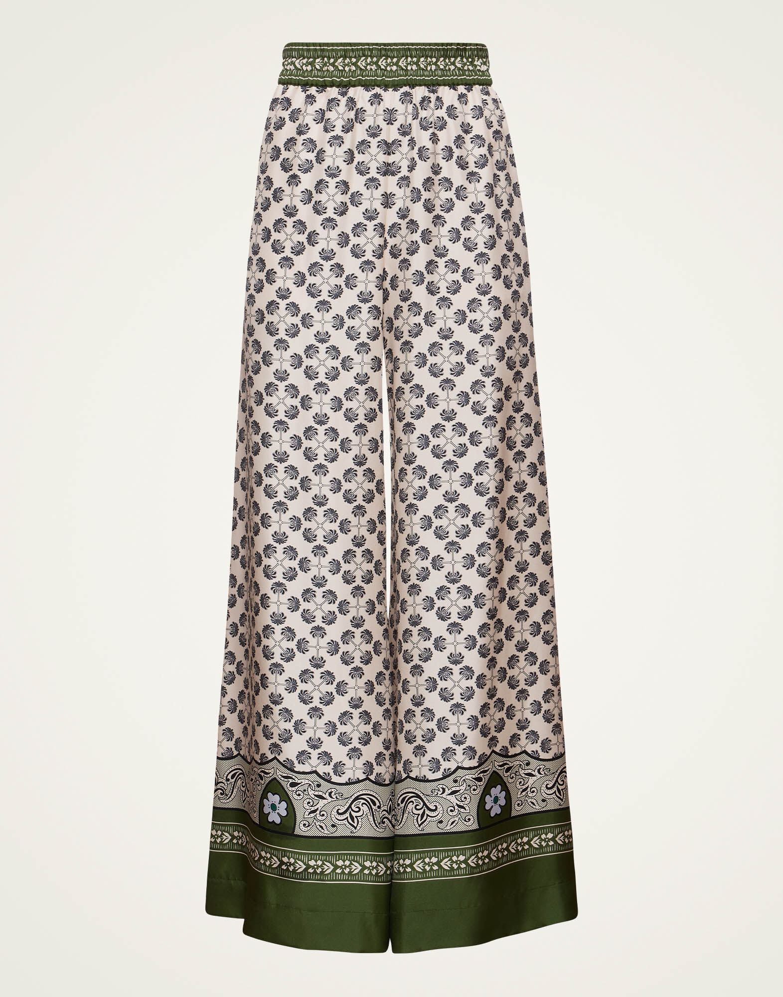 パンツ La Double J TRO0026.SIL006ECL05 Trousers DOUBLEJ LA DOUBLEJ Hendrix metallic jacquard flared pants | NET-A-PORTER