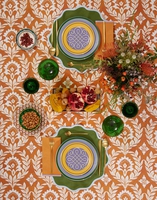 La DoubleJ Large Napkins Set Of 2 La DoubleJ Large Napkins Set Of 2 Rainbow Siena NAP0010LIN006RAI0035