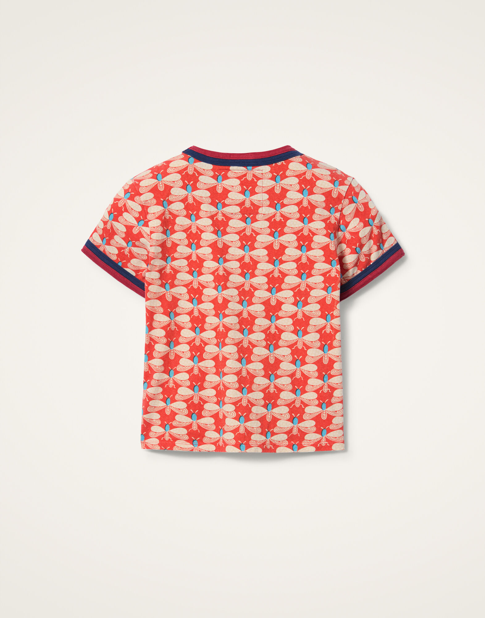 Itty Bitty Double Binding Ringer T-Shirt in Pull My