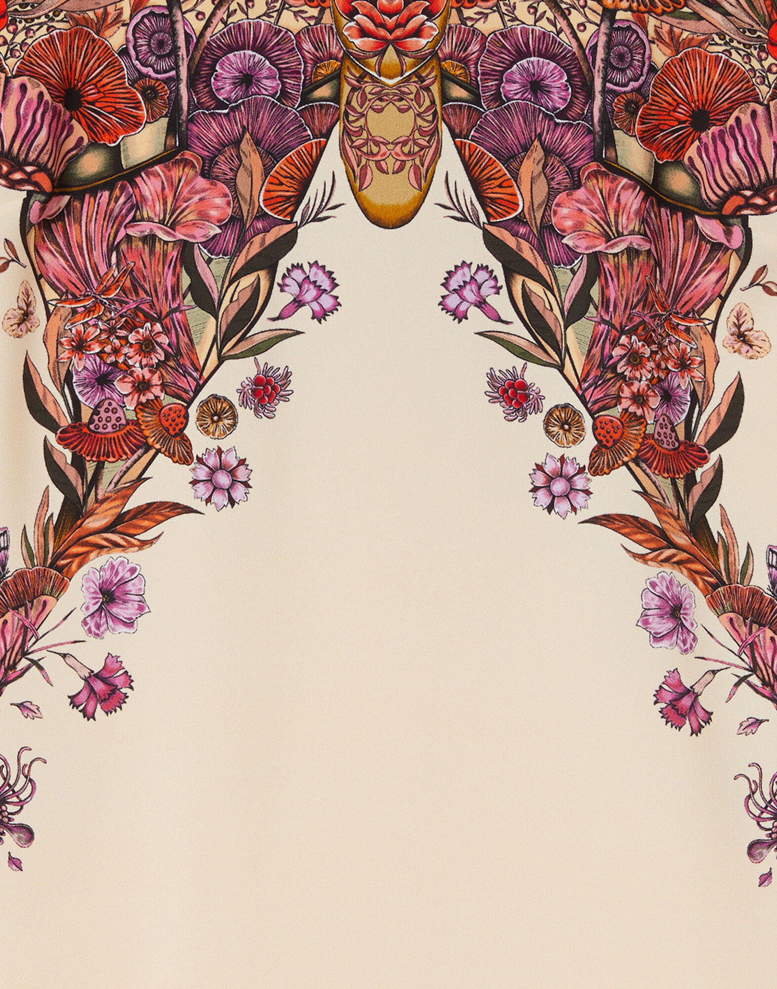 La DoubleJ Mini Supremes Swing Dress Mariposa Plac&eacute;e Ivory DRE0619VIS011MAR07WH04