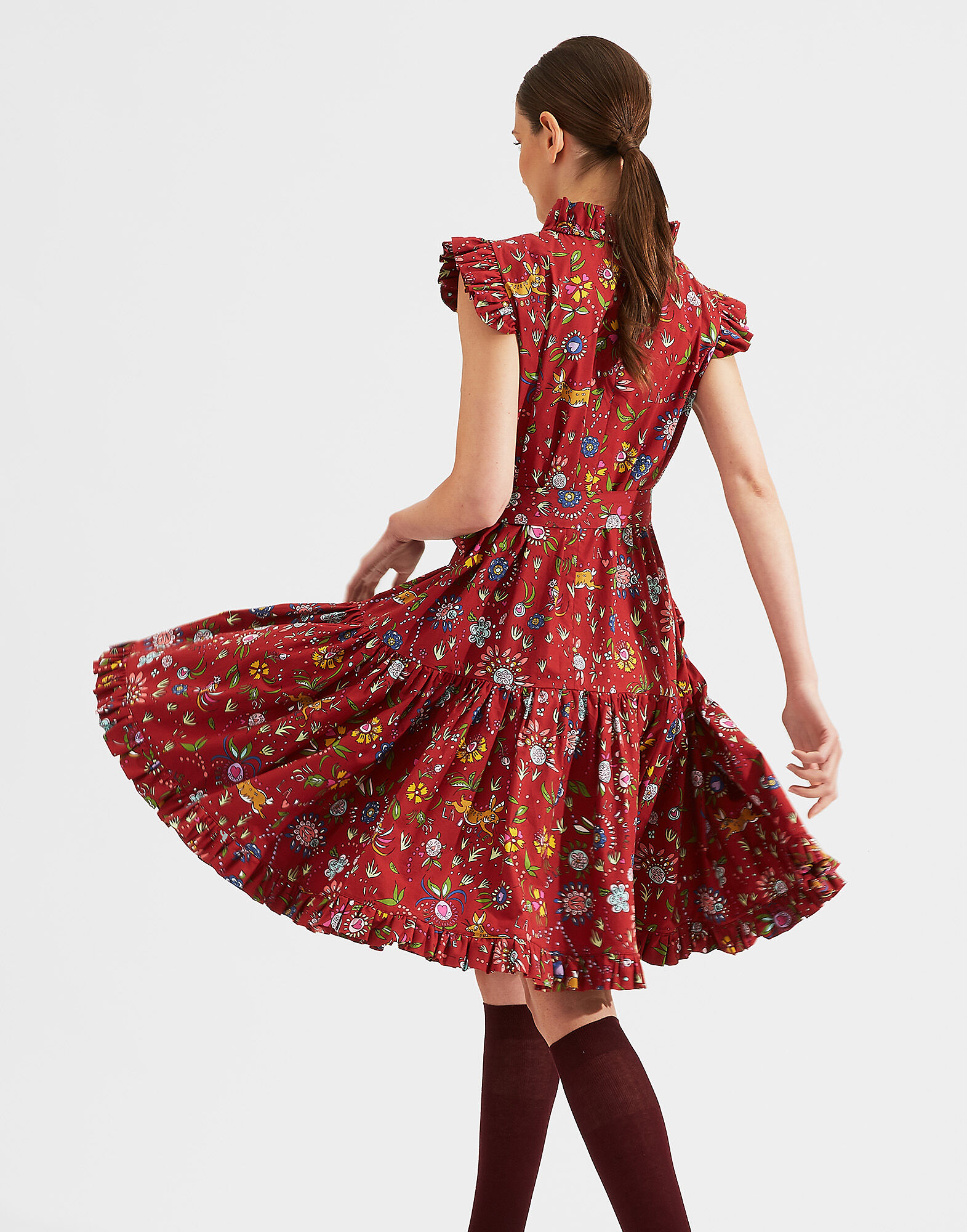 LaDoubleJ Short And Sassy Dress Babe Bordeaux DRE0003COT001BAB0004