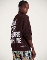 La DoubleJ Off Court Sweatshirt La DoubleJ Off Court Sweatshirt Solid Brown SWE0035JER054SOLIDBR07