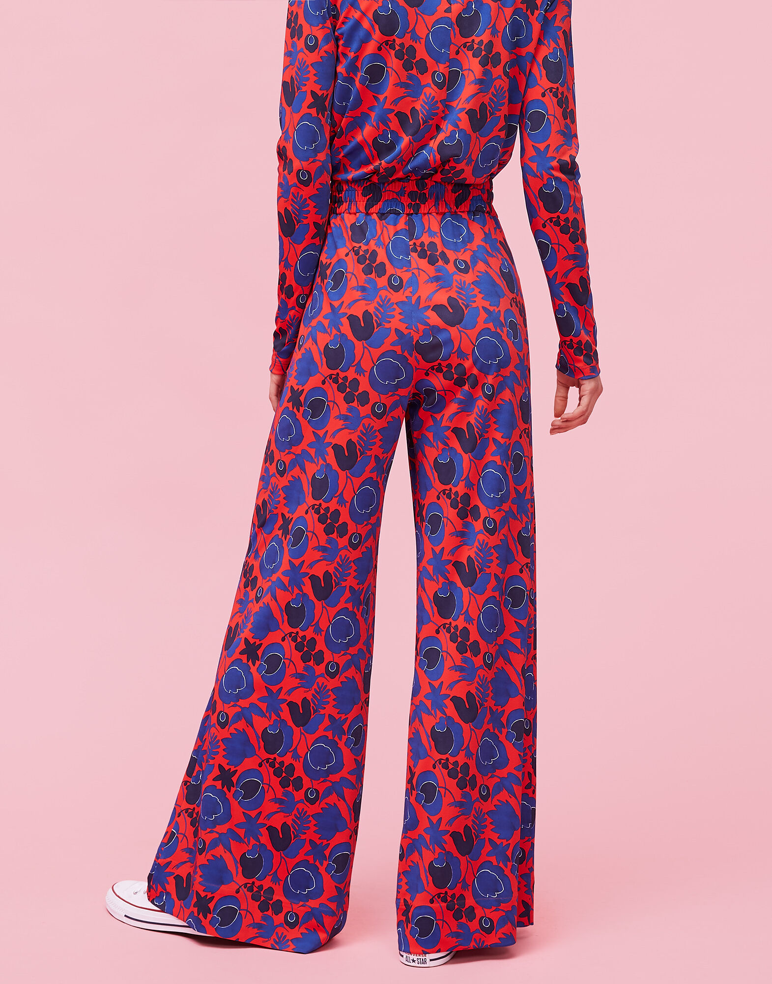 LaDoubleJ Palazzo Pants Wildbird Rosso TRO0003JER004CER0005