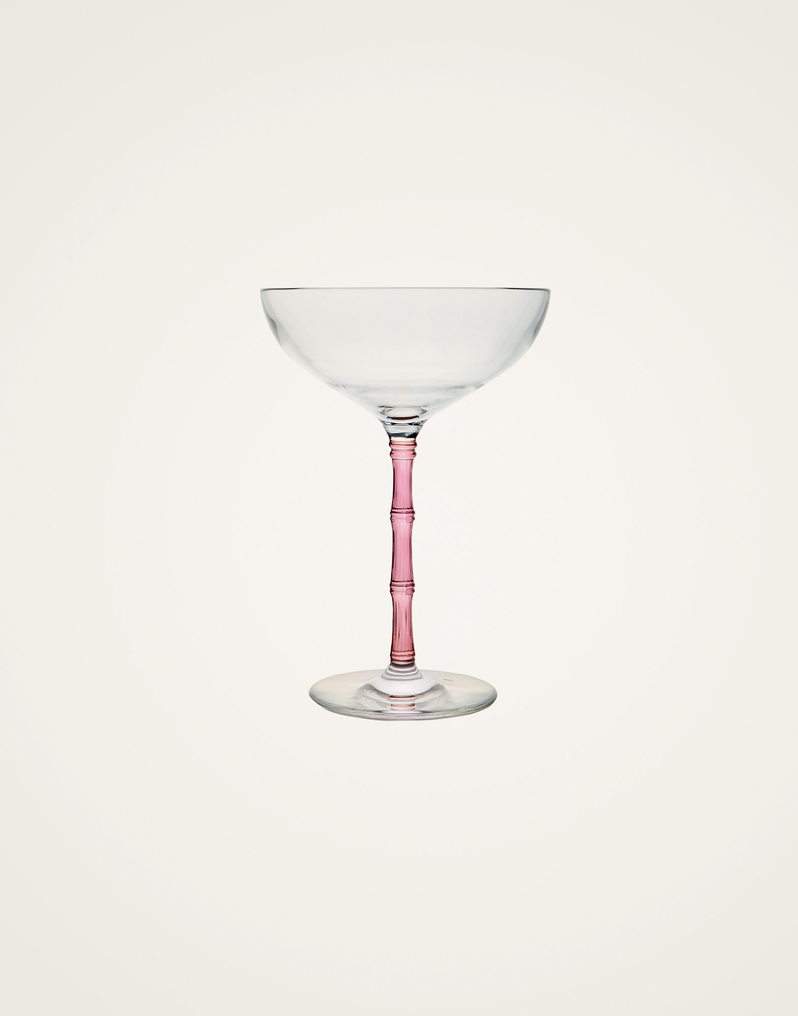 La DoubleJ Bamboo Coupe Set Of 2 La DoubleJ Bamboo Coupe Set Of 2 Solid Pink GLA0047GLS002SOLIDPI01