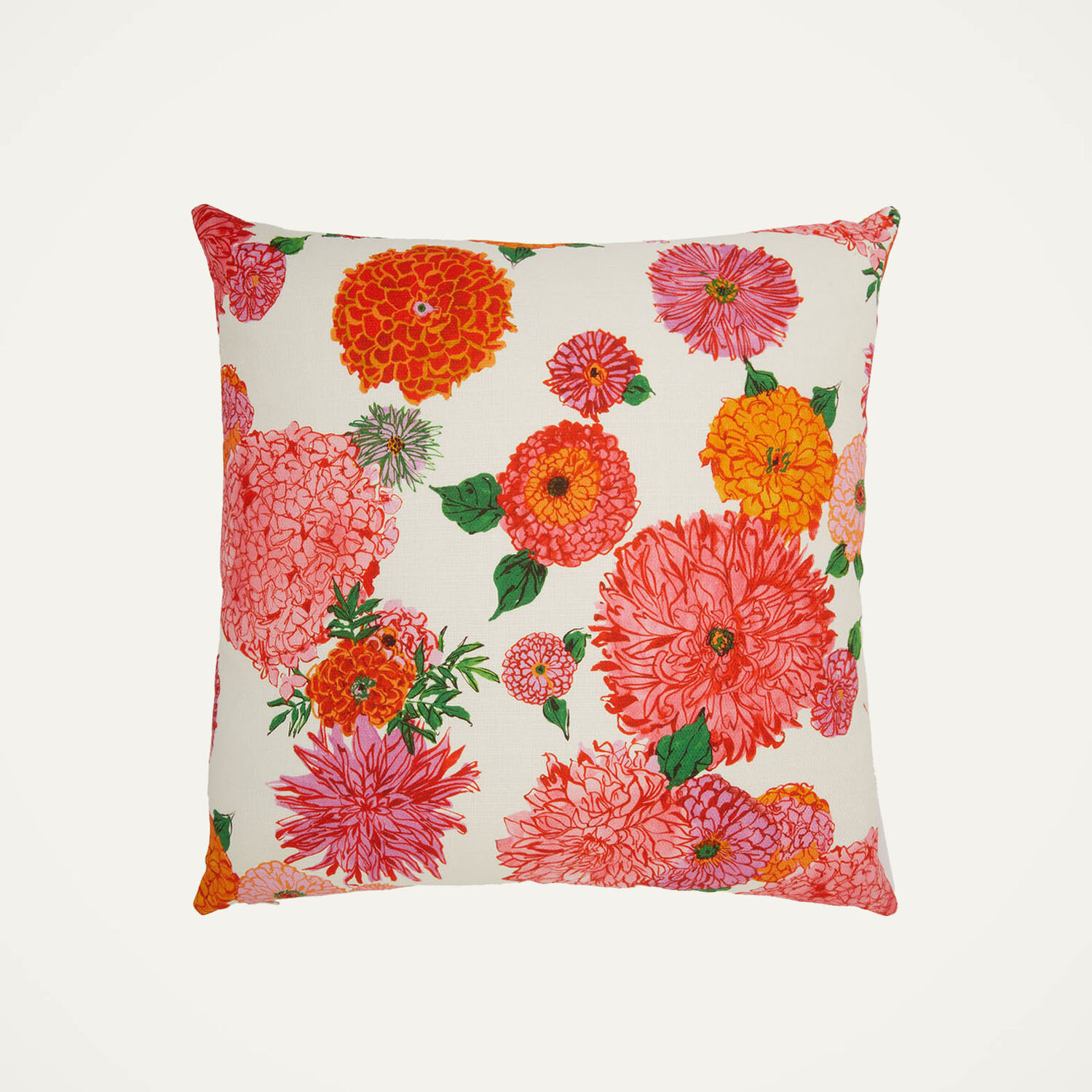 Shop La Doublej Cushion (45x45) In Bright Blooms