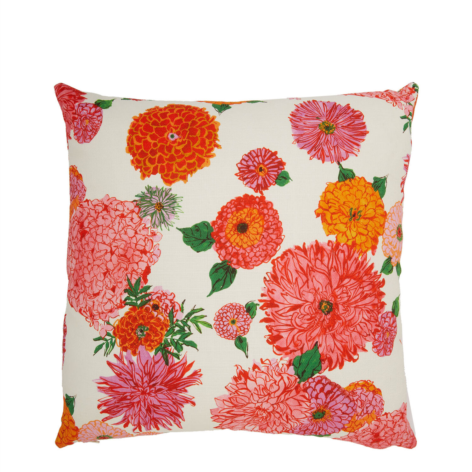 Shop La Doublej Cushion (45x45) In Bright Blooms