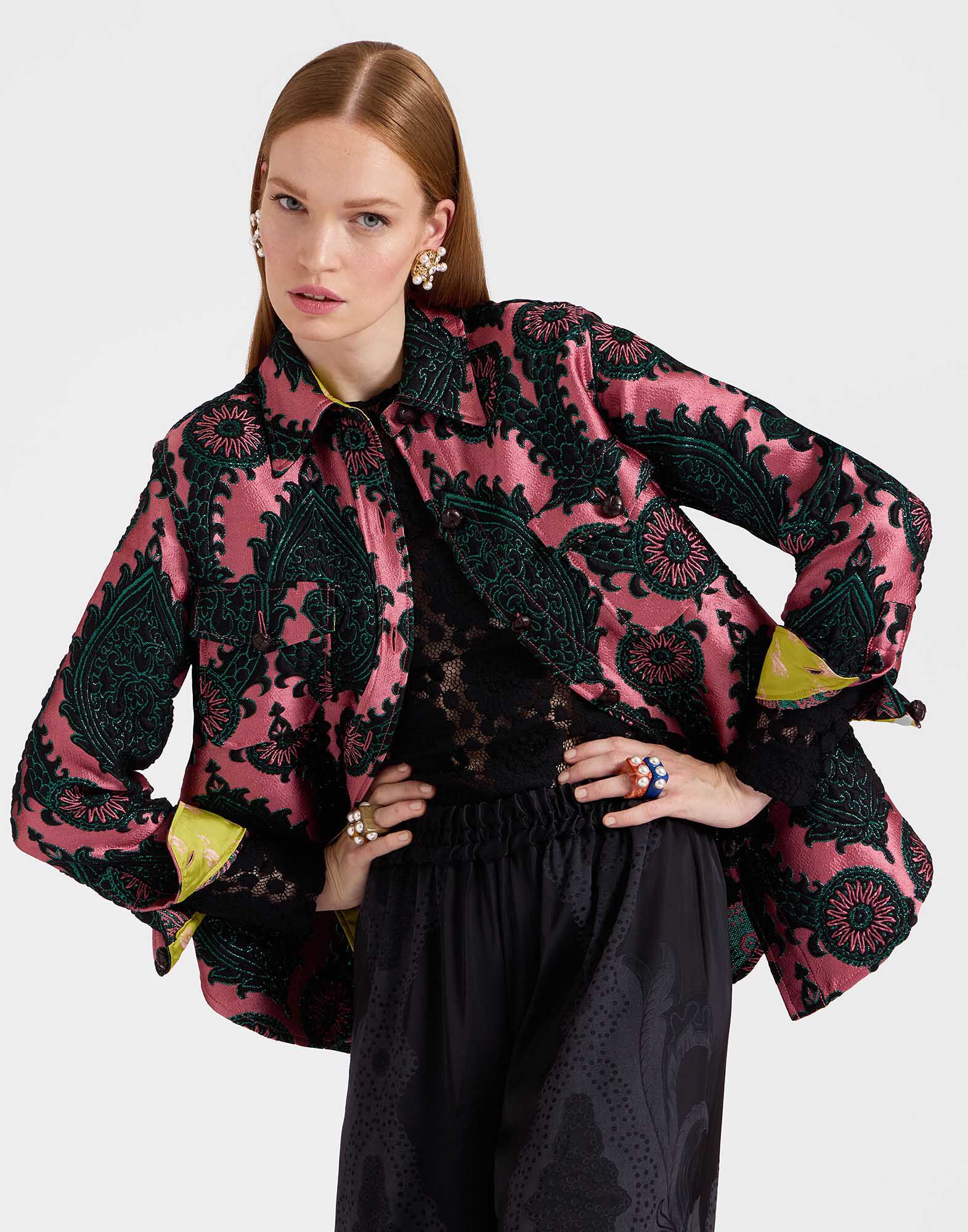 La DoubleJ Better Than Your Boyfriend's Jacket Oltrarno Pink JAC0112JCQ084OLT01PI01