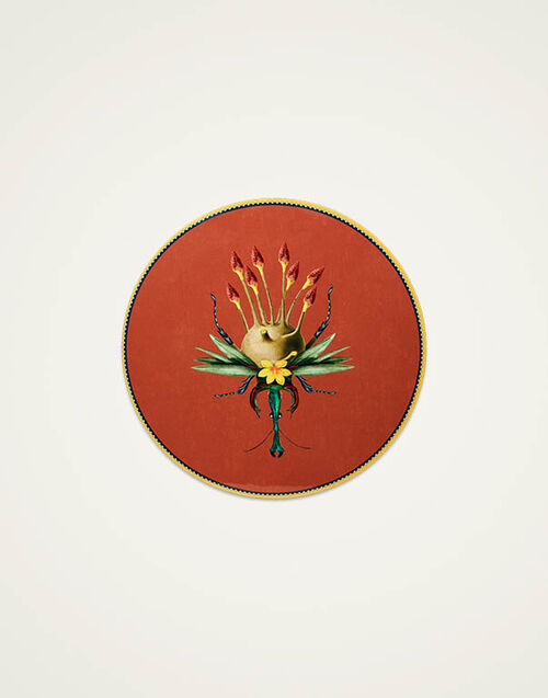 La DoubleJ Disk Placemat La DoubleJ Disk Placemat Leafbug Brick PMT0016CRK001LEB01RE06