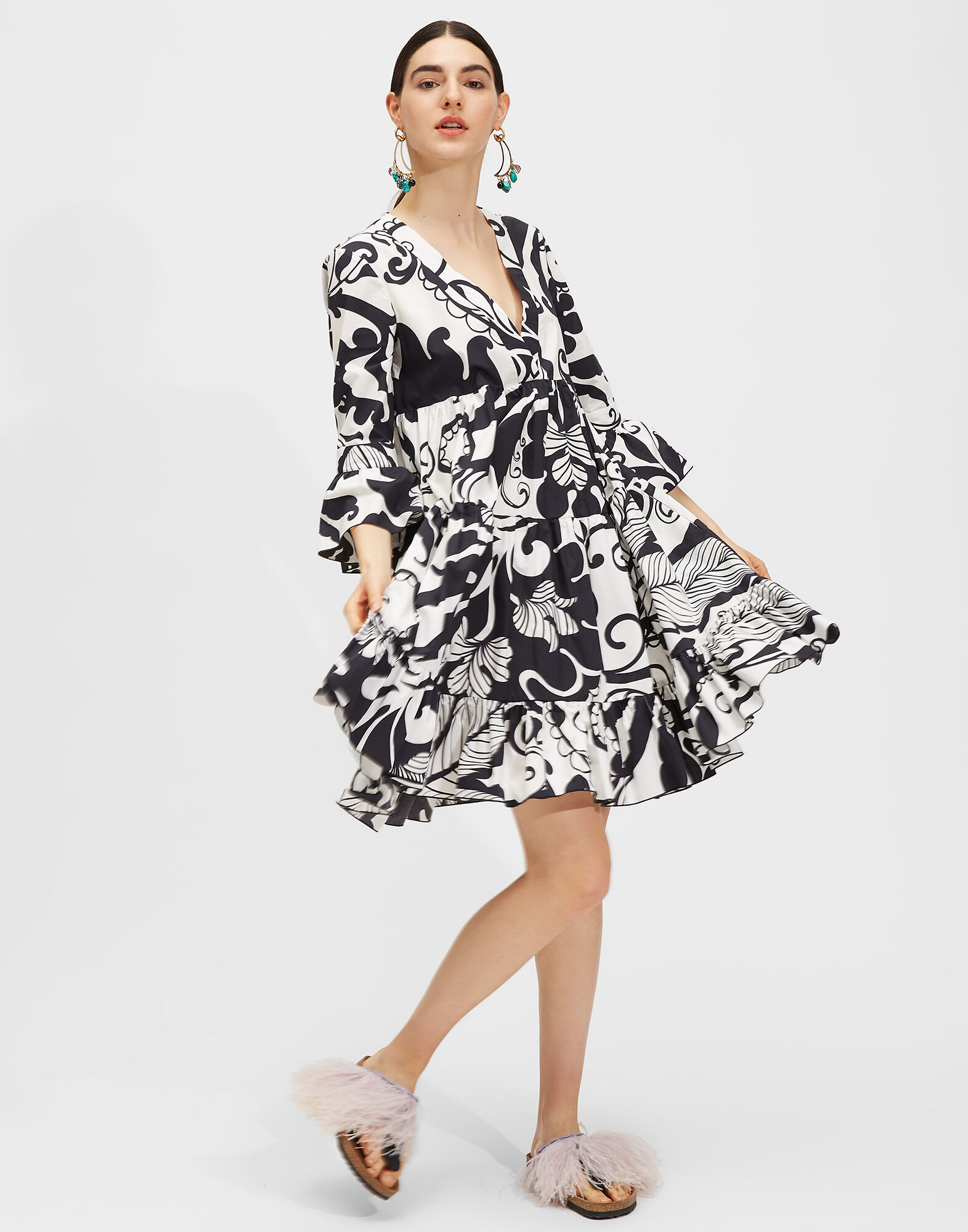 LaDoubleJ Short Jennifer Jane Dress Marea Bianco DRE0164COT001MRE0004