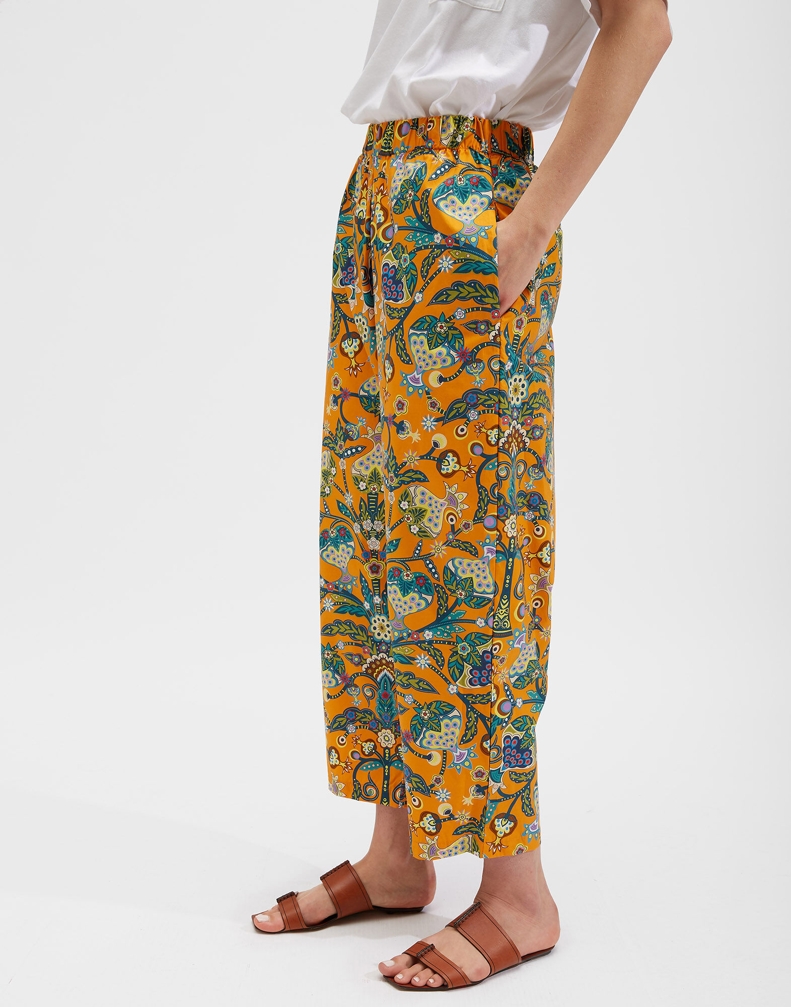 LaDoubleJ Carrot Pants Tree Of Life Arancio TRO0036COT001TFL0002