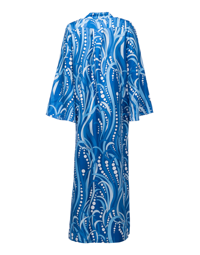 LaDoubleJ Silk Kaftan LaDoubleJ Silk Kaftan Polipo Blu DRE0009SIL001POL0001