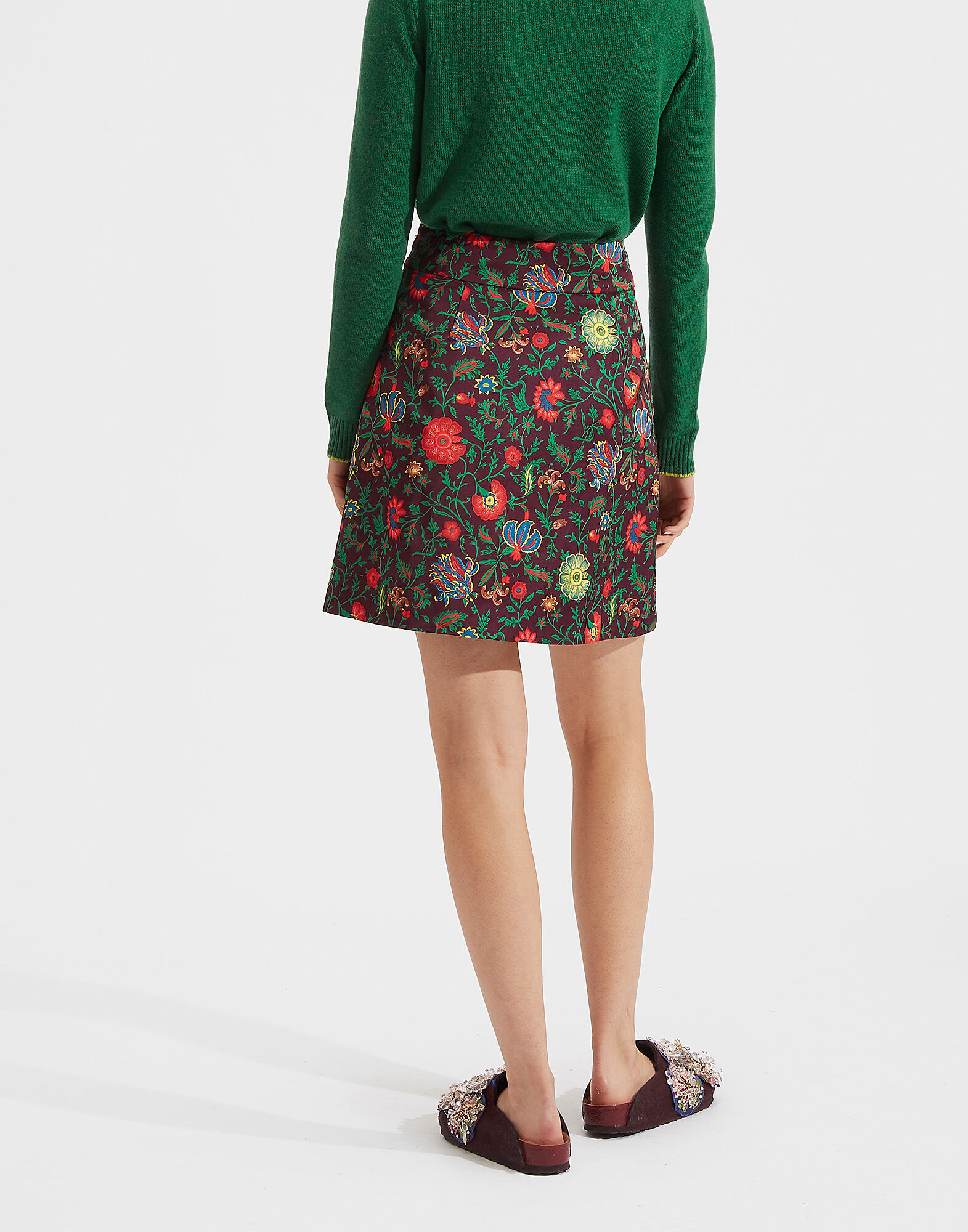 LaDoubleJ Santa Monica Skirt Dragonflower Viola SKI0013RAD001DRA0002