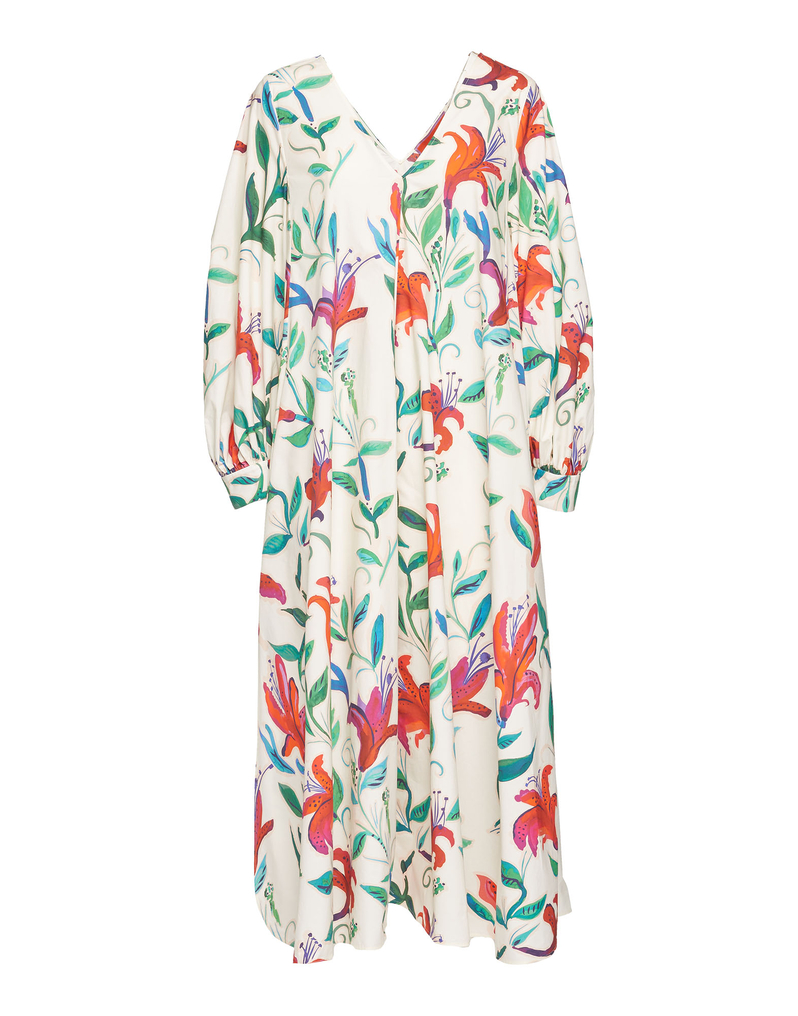 La DoubleJ Bali Dress La DoubleJ Bali Dress White Lily DRE0279COT001LIY0002