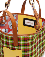 LaDoubleJ Mini Mama Tote Bag LaDoubleJ Mini Mama Tote Bag Check Verde/Nero BAG0004PLC002CHE0007