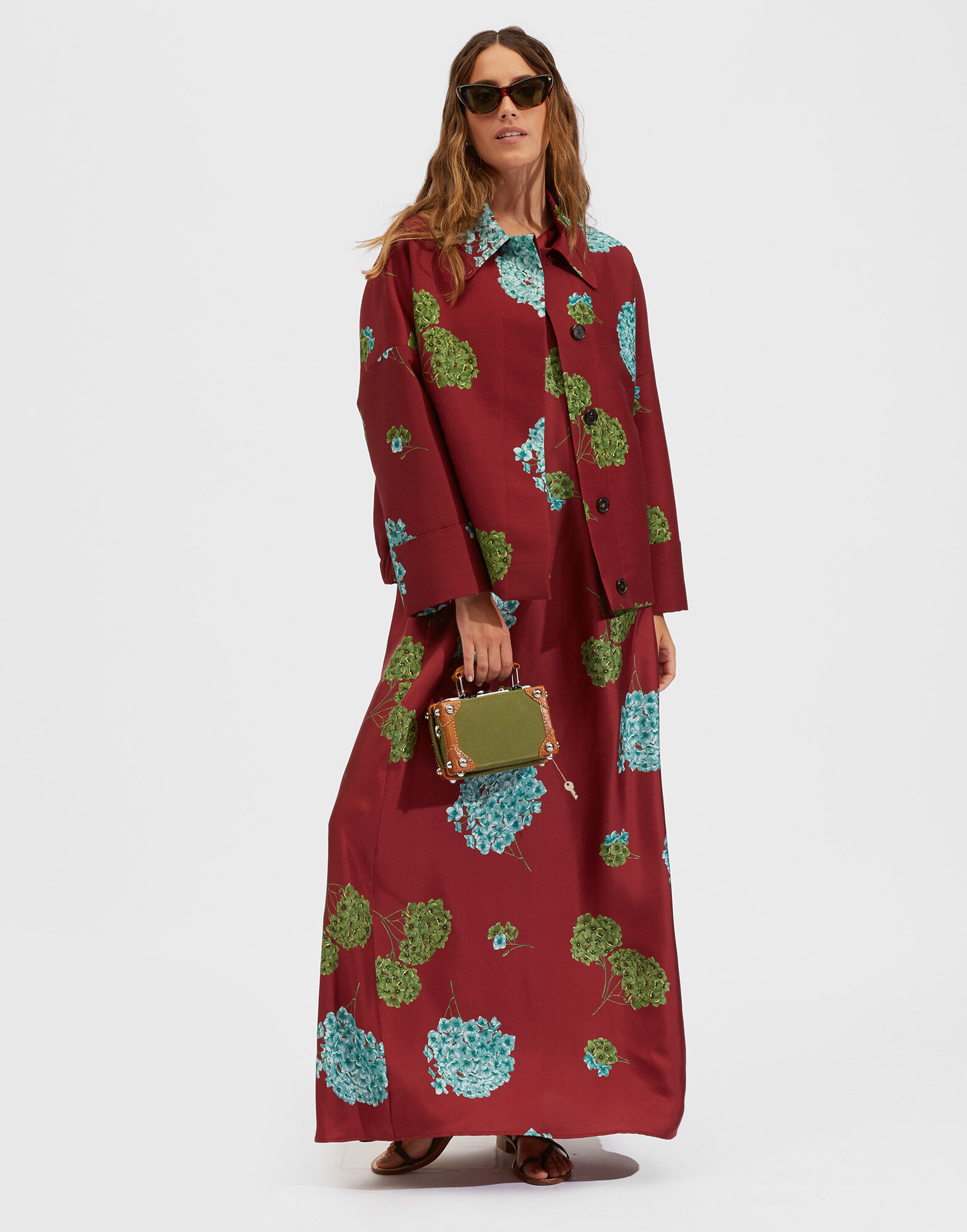 La DoubleJ Roy Dress Ortensia Bordeaux DRE0460SIL001ORT0004