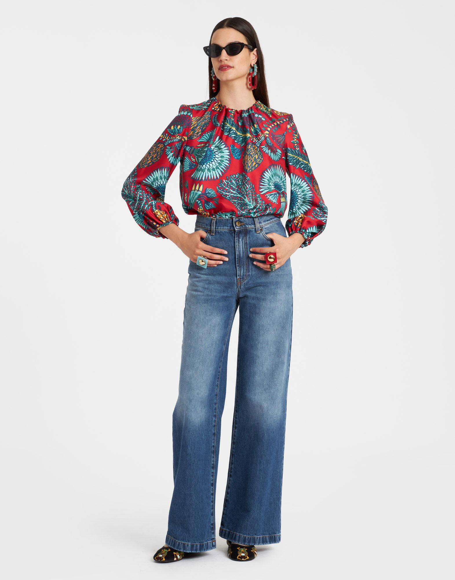 La DoubleJ Charming Top Sicomore Red TOP0021SIL001SIC01RE01