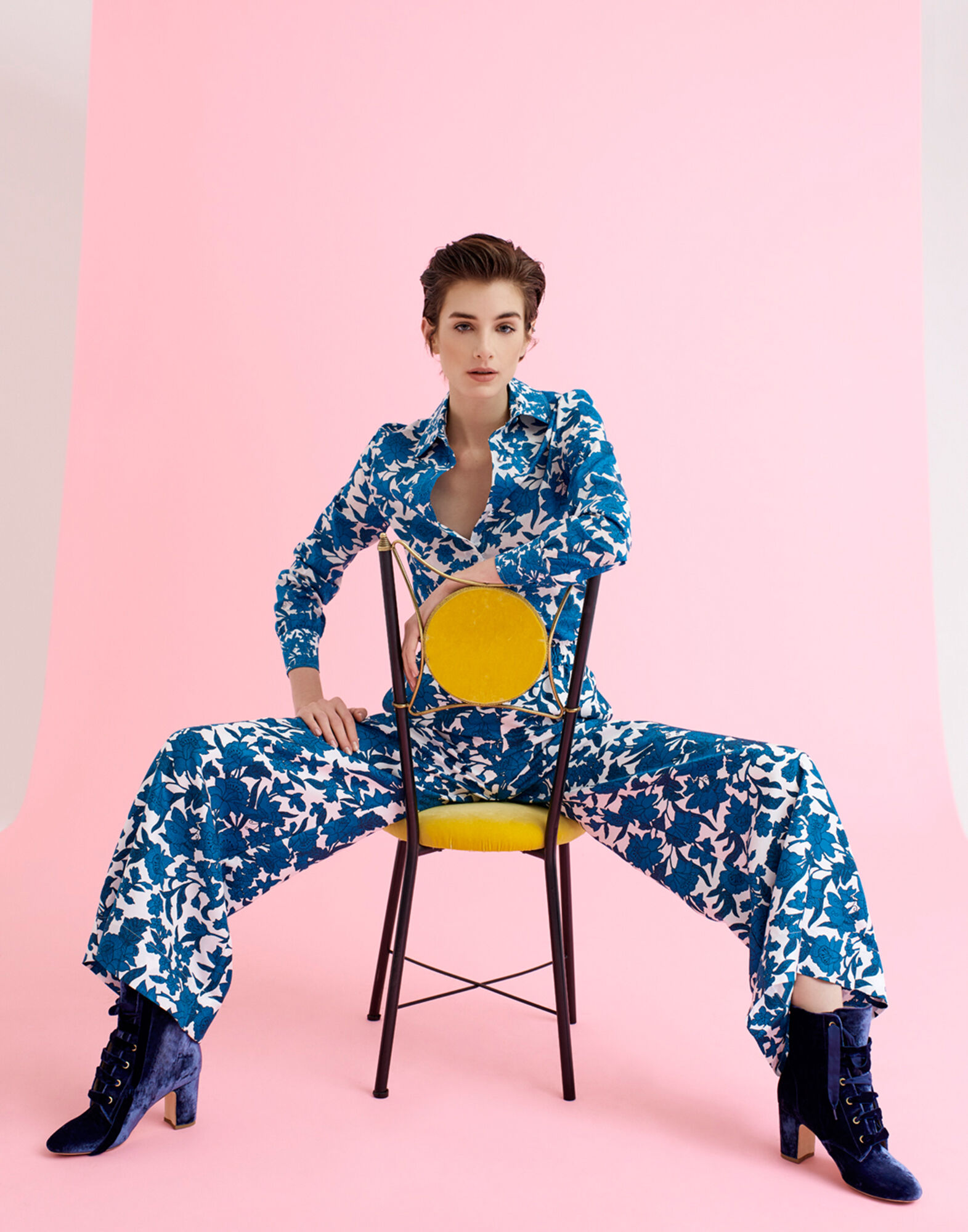 LaDoubleJ Voile Shirt Lilium Blu SHI0007COT003LIL0002