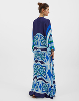 La DoubleJ Magnifico Dress La DoubleJ Magnifico Dress Lakshmi Placed Blu DRE0232VIS004LAK02BU03