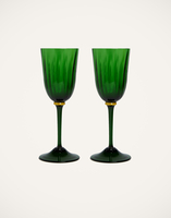 La DoubleJ Wine Glasses Set Of 2 La DoubleJ Wine Glasses Set Of 2 Green GLA0020MUR001GRE0001