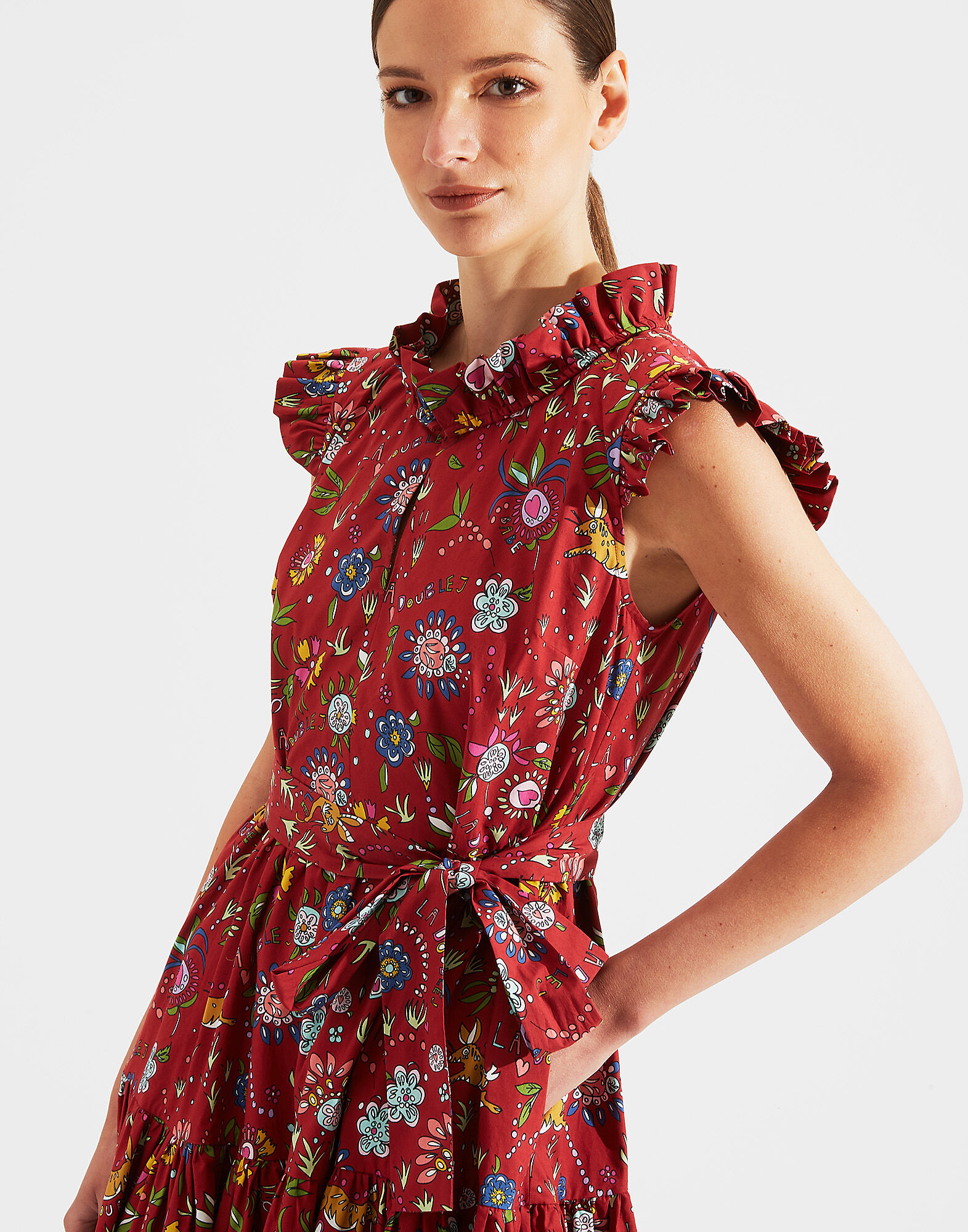 LaDoubleJ Short And Sassy Dress Babe Bordeaux DRE0003COT001BAB0004