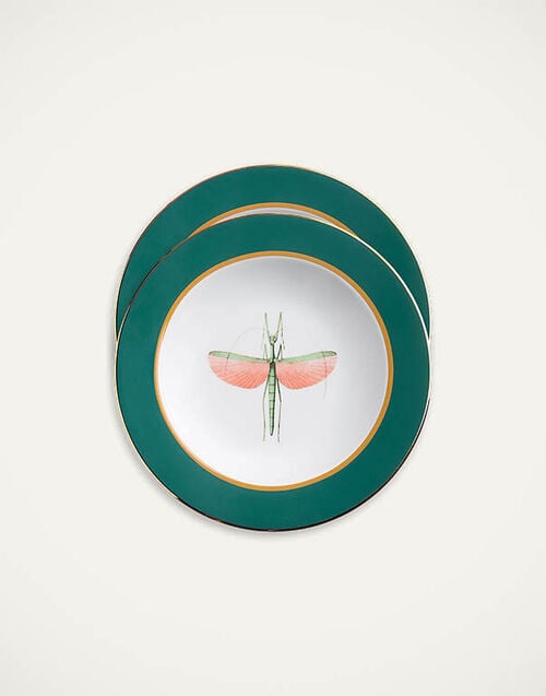 La DoubleJ Soup Plates Set Of 2 La DoubleJ Soup Plates Set Of 2 Libellula SOU0002CER001LIB03GR02