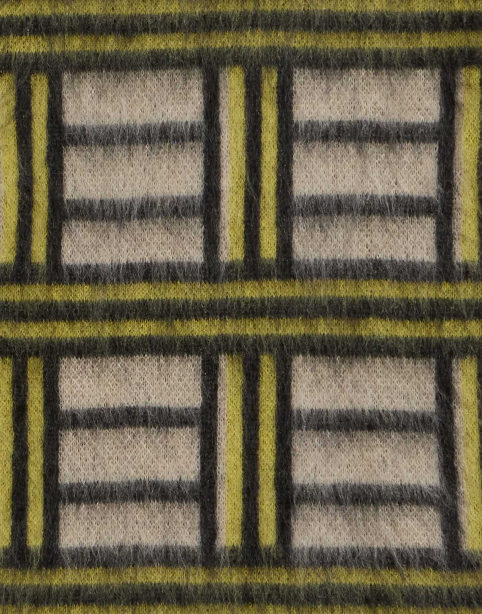 La DoubleJ All-In Skirt Kells Check Ecru, Light Green, and Black SKI0134KNI220VA519BR05