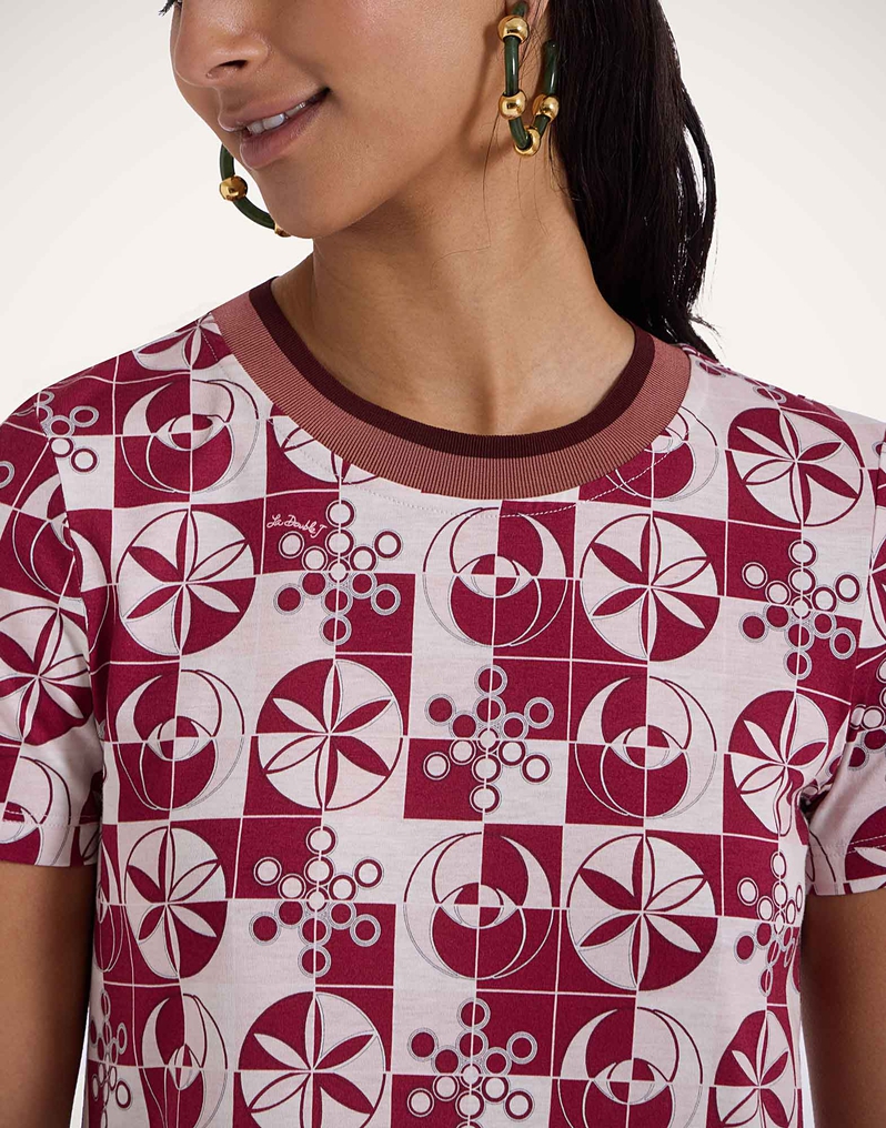 La DoubleJ Sporty Swing Dress La DoubleJ Sporty Swing Dress Eclipse Burgundy DRE0247JER002ECL01RE02