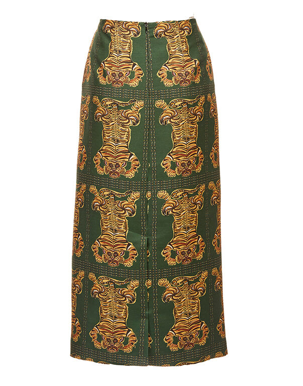 La DoubleJ Pencil Skirt Tiger Tiles SKI0011CAD001TIG0002