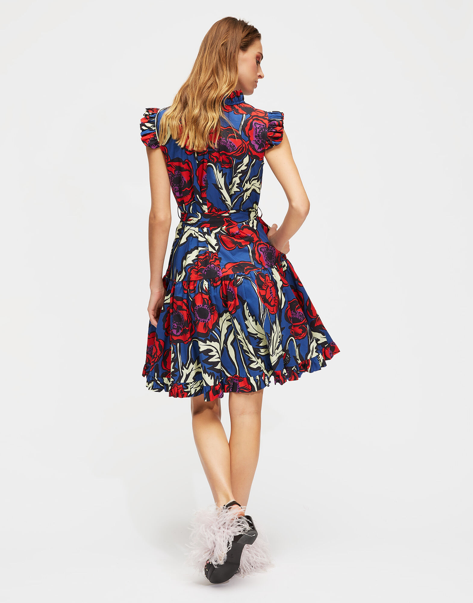 LaDoubleJ Short And Sassy Dress Big Blooms DRE0003COT001PFI0001