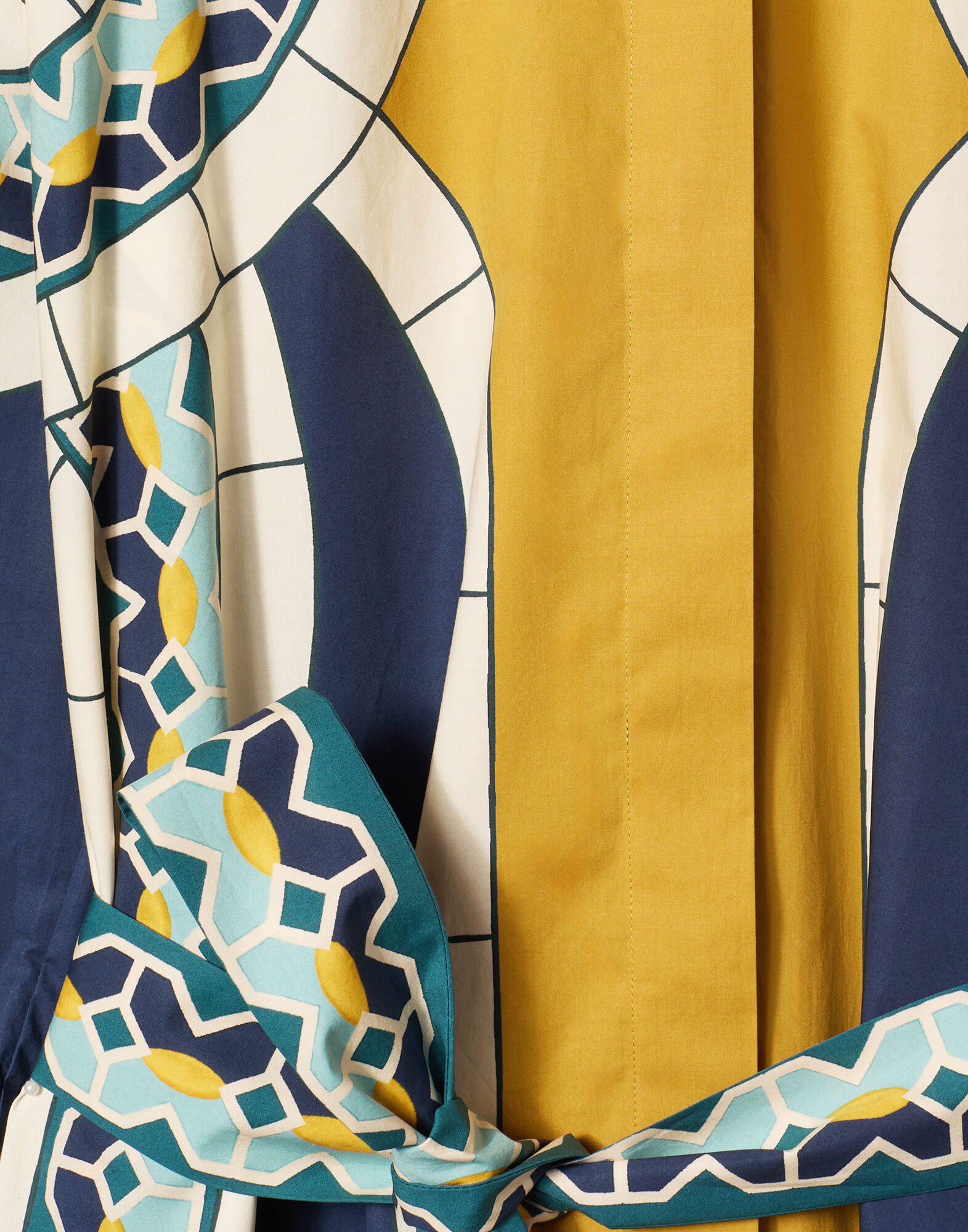 La DoubleJ Sundowner Dress Mudejar Plac&eacute;e Blue DRE0459COT015MUD01BU03