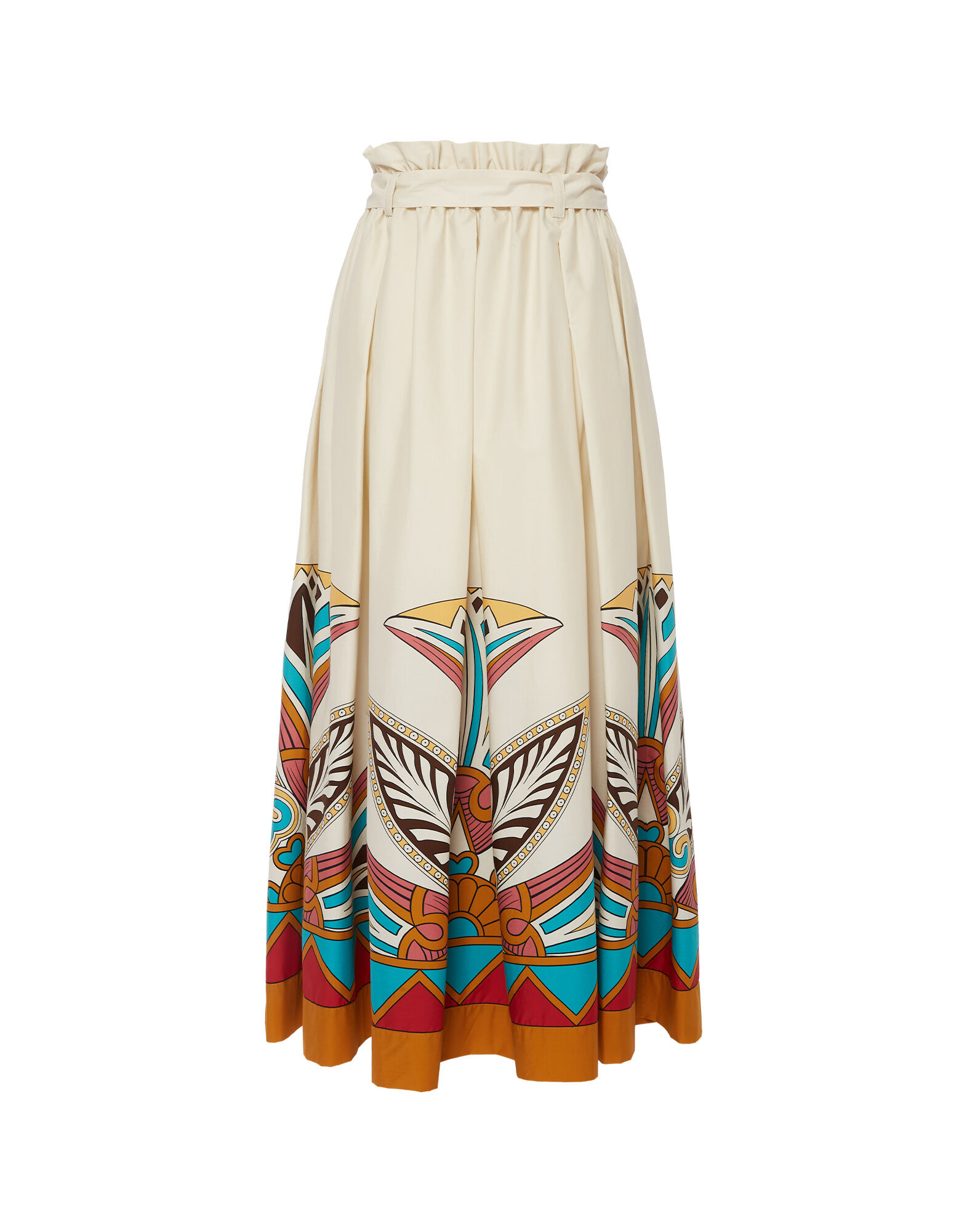 La DoubleJ Sardegna Skirt Lotus Plac&eacute;e Turquoise SKI0044COT015LOT01BU08