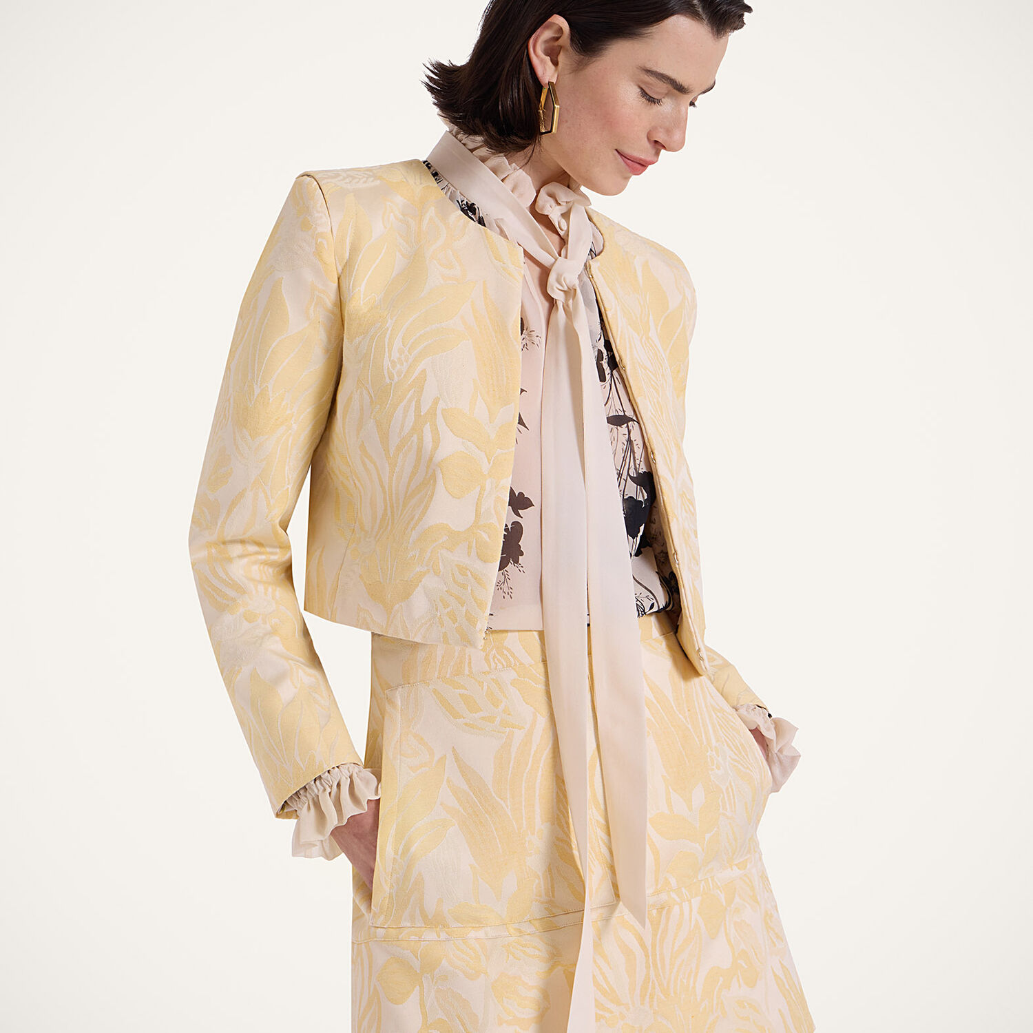 La Doublej Bijoux Jacket In Iris Yellow