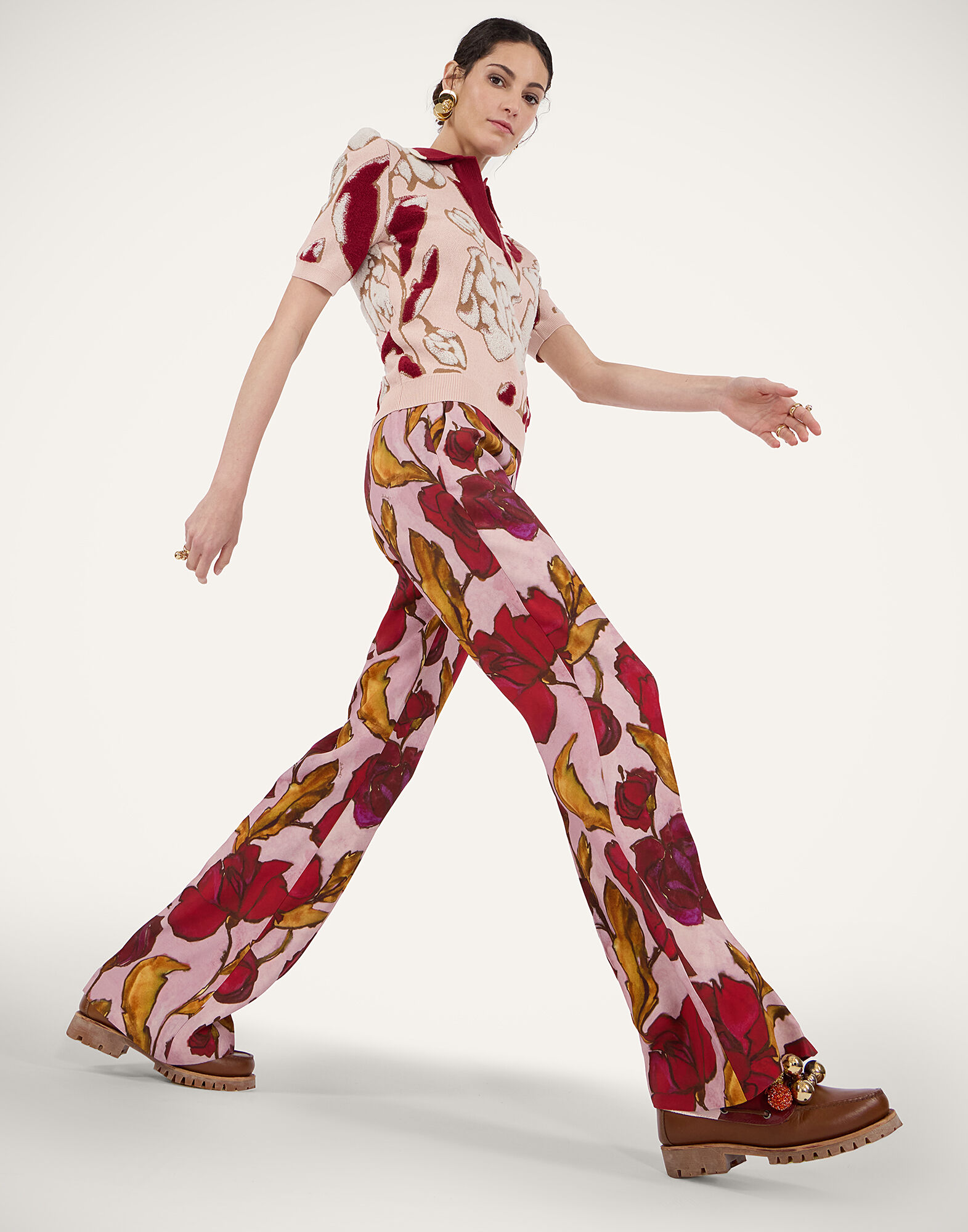 La DoubleJ Saturday Night Pants French Kiss Dusty Pink TRO0030SAB001FRK01PI10