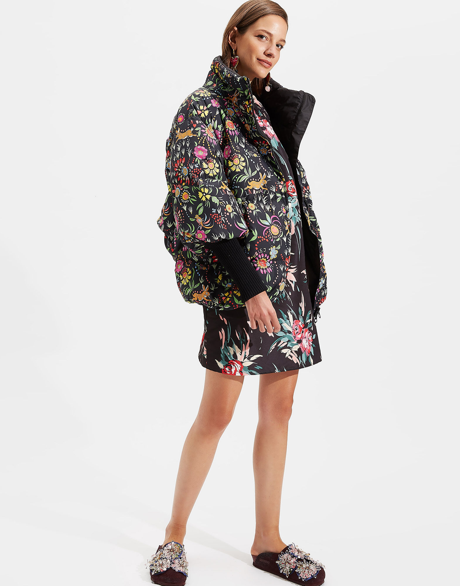 LaDoubleJ Reversible St. Moritz Jacket Babe DOW0003NYL003BAB0001