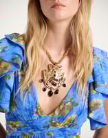 La DoubleJ Super Amulet La DoubleJ Super Amulet 24k Gold Plate NEC0030BRA003SOLIDYE05