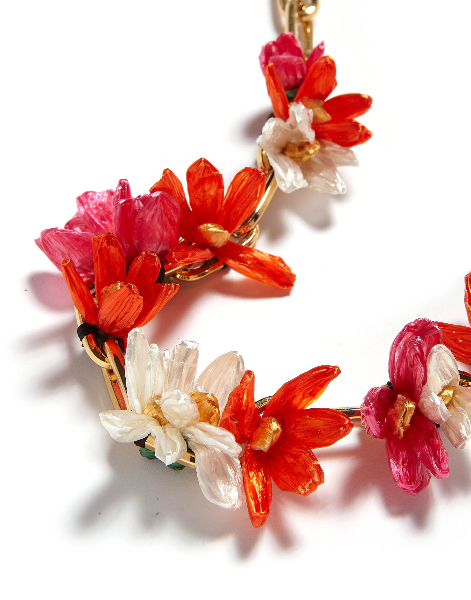 Flora Necklace in Multicolor Rosa/Arancio/Bianco for Women | La 