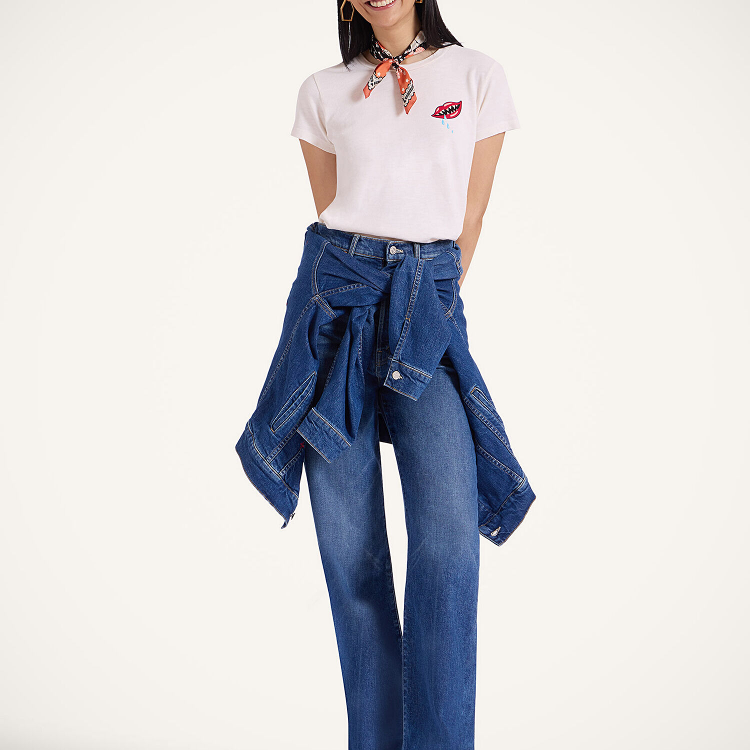 La Doublej The Tune Up Maven Sneak Jeans In Middle Child Blue