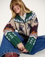 La DoubleJ Chalet Cardigan La DoubleJ Chalet Cardigan Multicolor Camel & Lilac PUL0288KNI166VA399BR04