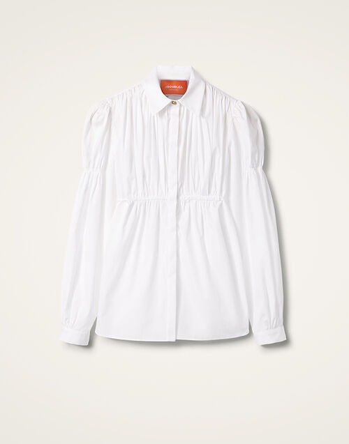 La DoubleJ Franca Shirt Solid White SHI0124COT064SOLIDWH01