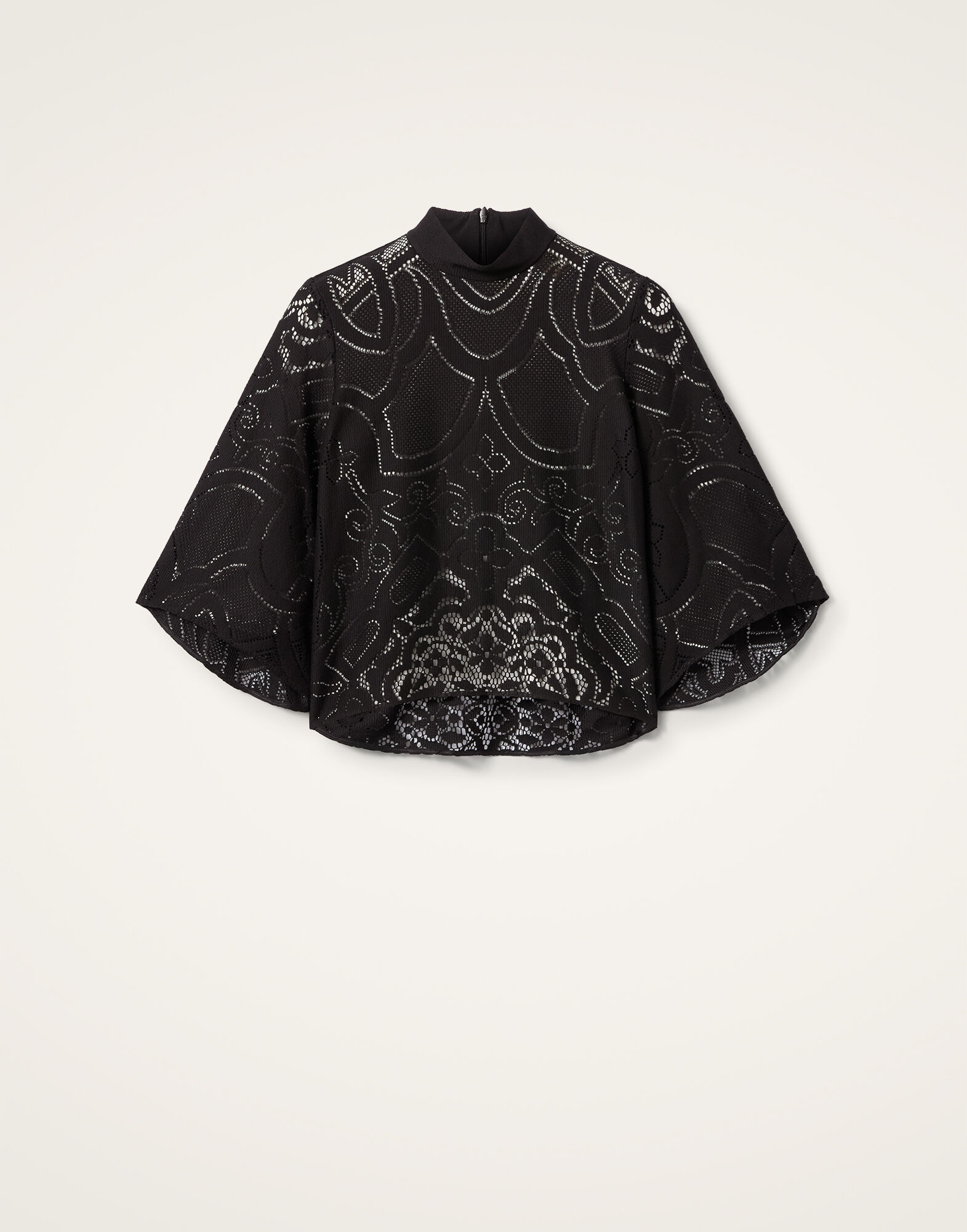 豊富な商品から for Black Solid in Top Exit An Make Lacey Women DoubleJ La | トップス