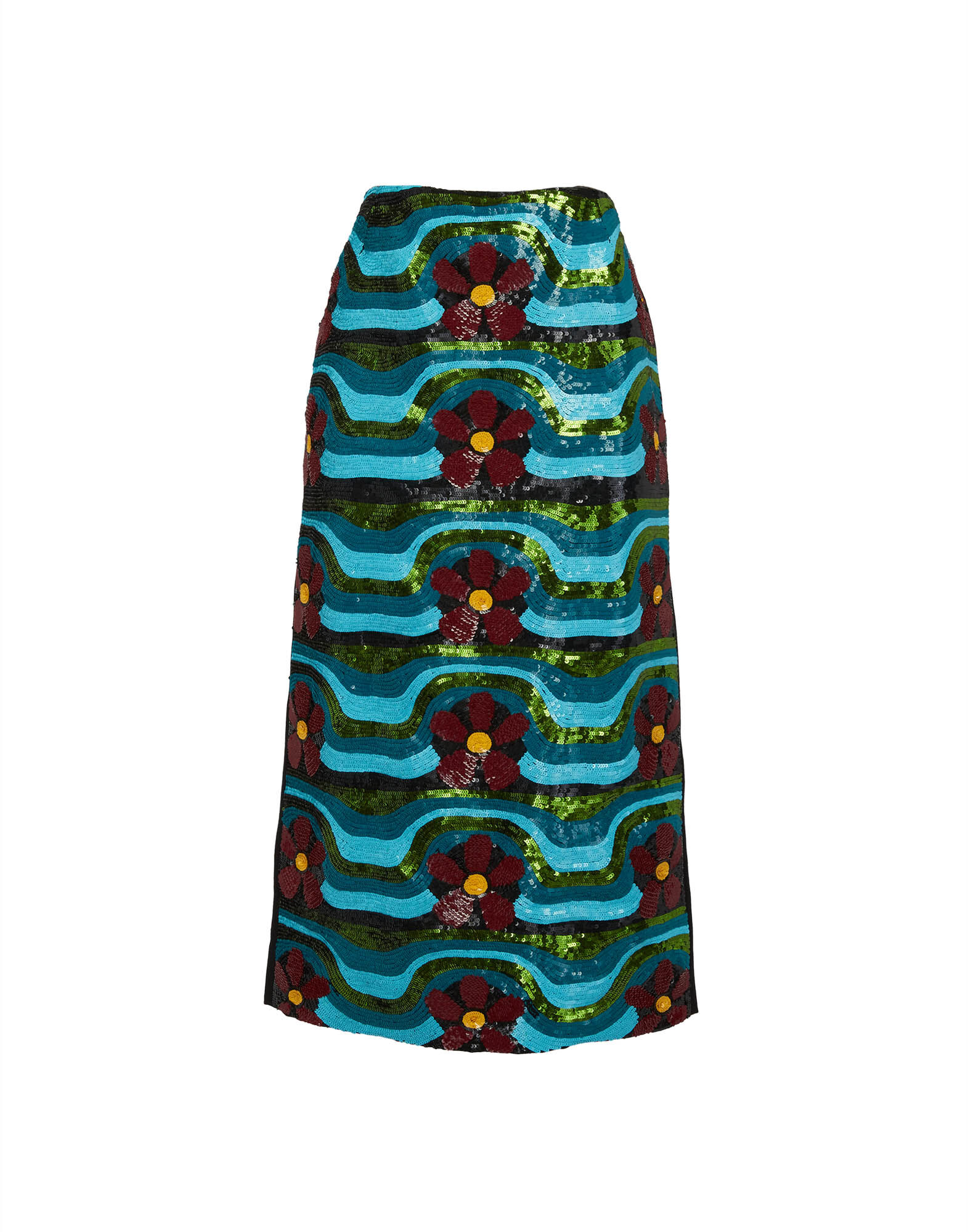 La DoubleJ Pencil Skirt Embroidered Ashbury SKI0078CAD001BLA0001