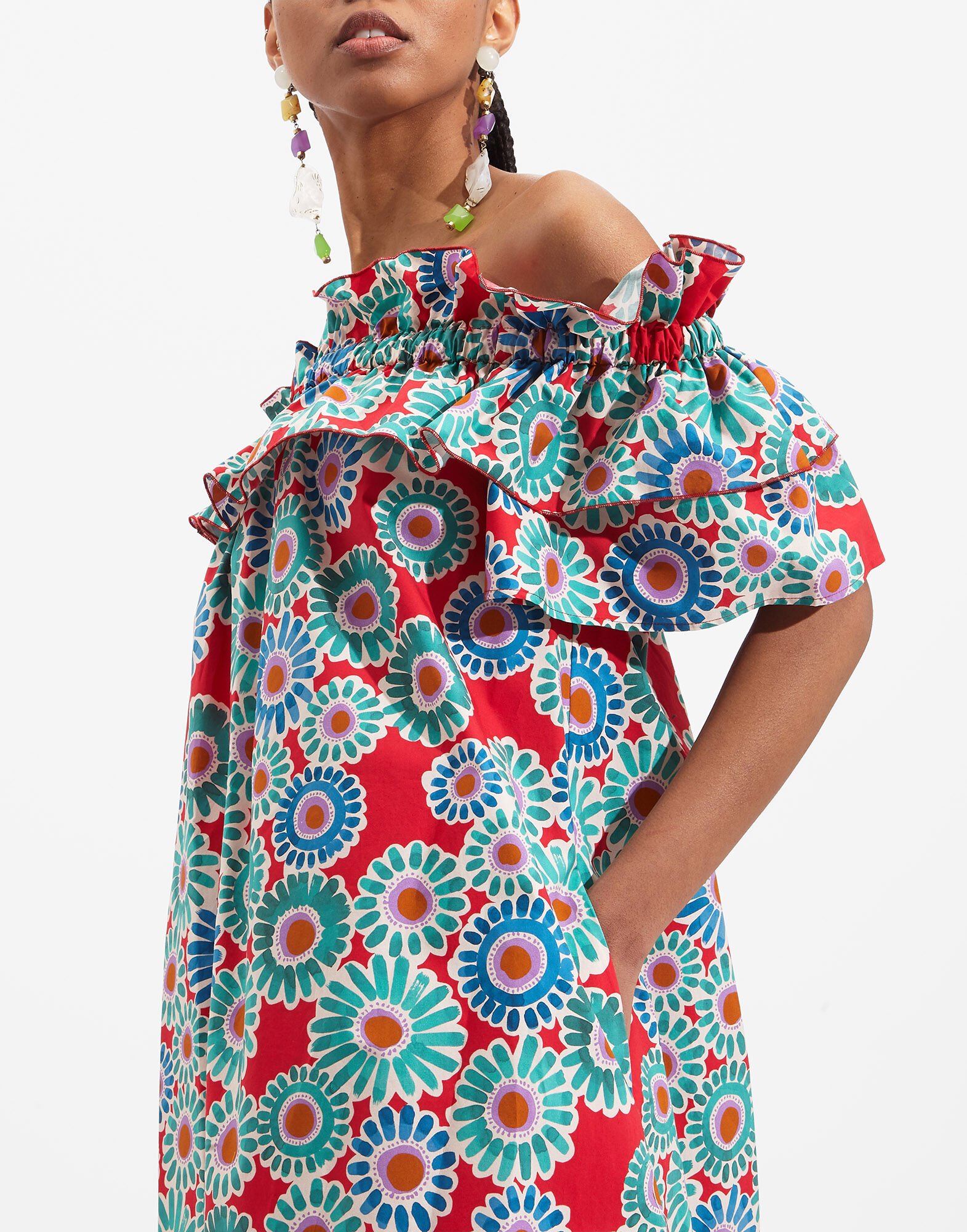 La DoubleJ Breakfast Dress Crazy Daisy DRE0331COT001DAY0001